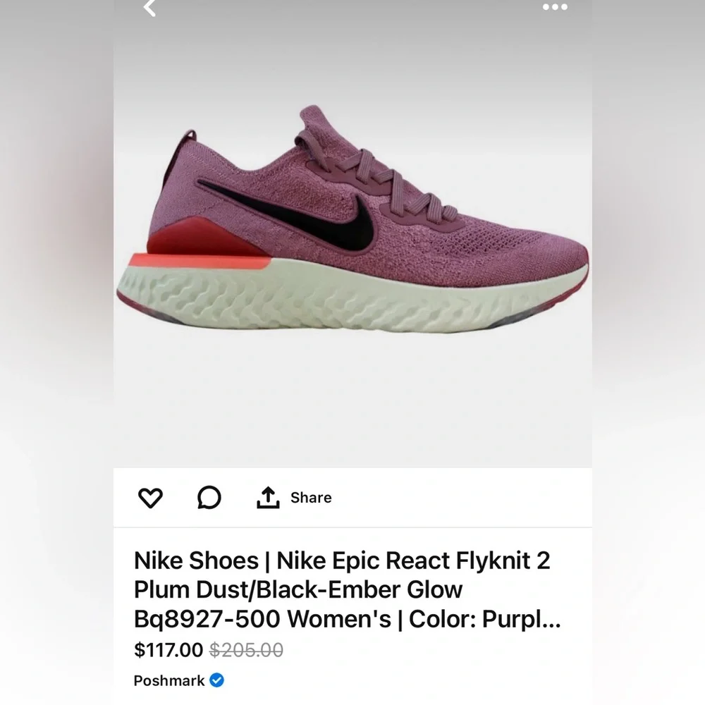 Nike Epic 2 Flyknit 2 running shoes. Used - phots depicting the wear - Picture 1 of 5